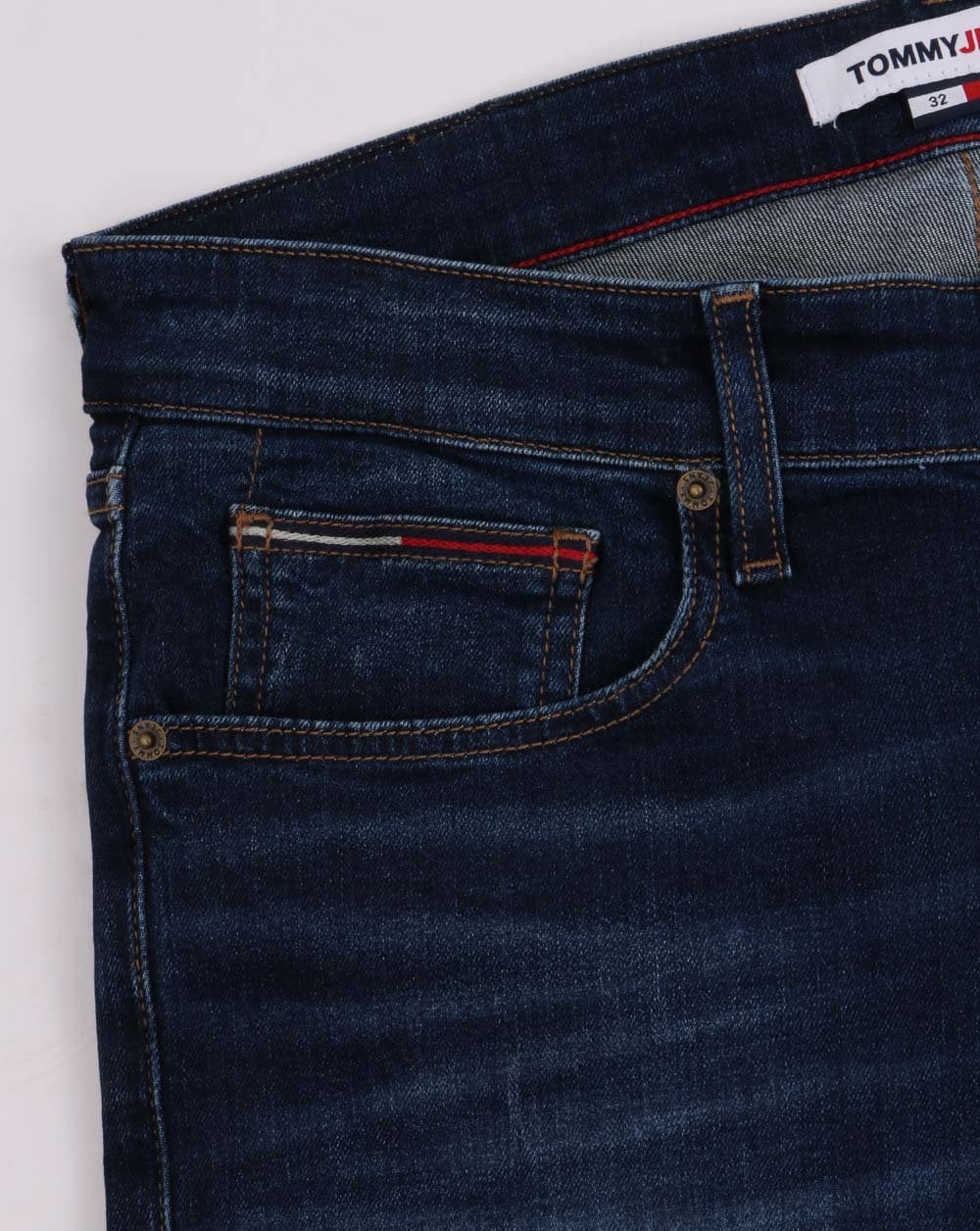 Tommy Jeans Ryan Straight Stretch Jeans Mid Wash Blue - Image 2
