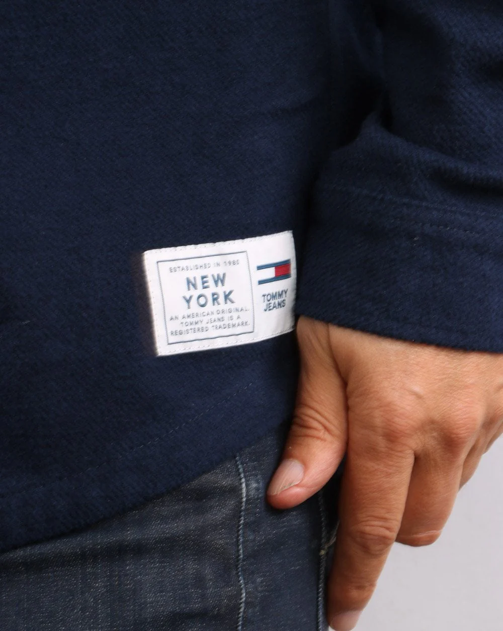 Tommy Jeans Soft Overshirt Twilight Navy - Image 3