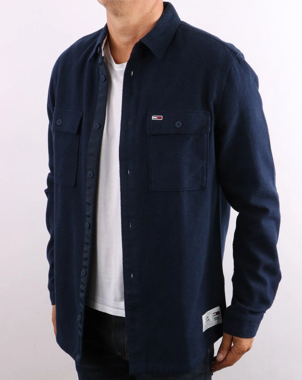 Tommy Jeans Soft Overshirt Twilight Navy - Image 4