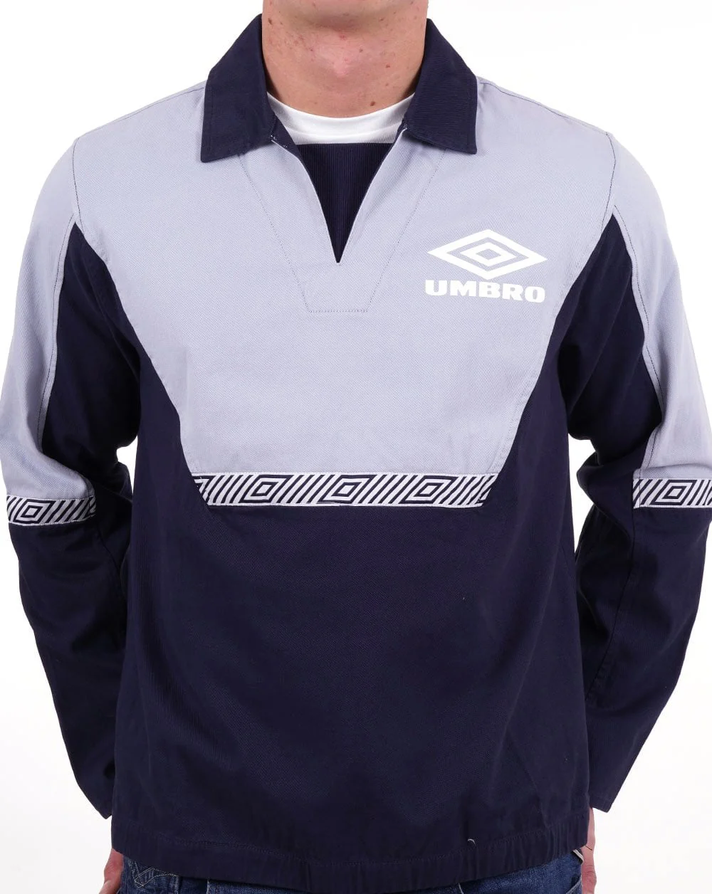 Umbro Classic 90s Drill Training Top Dark Navy