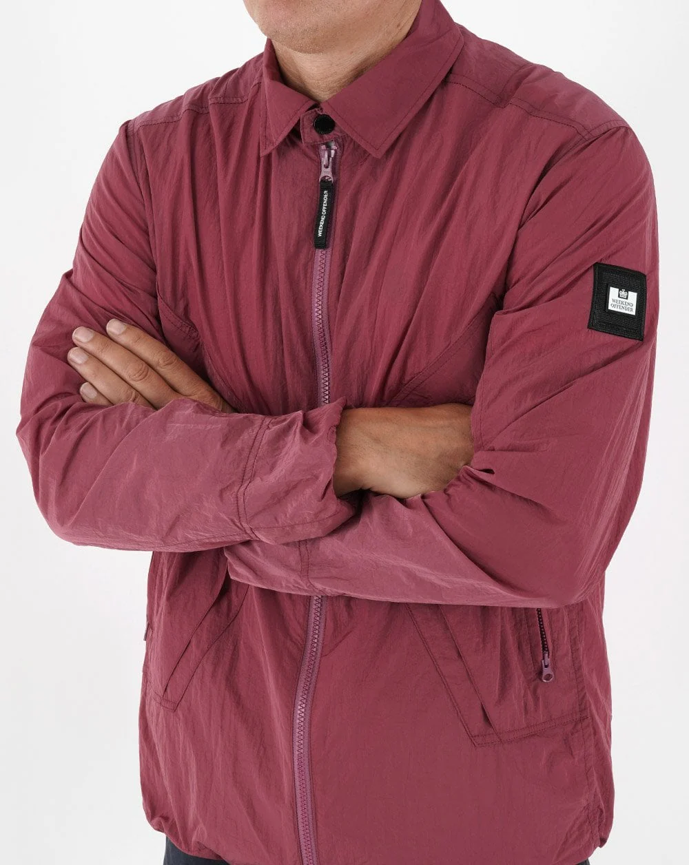 Weekend Offender Arrow Overshirt Rhubarb - Image 5