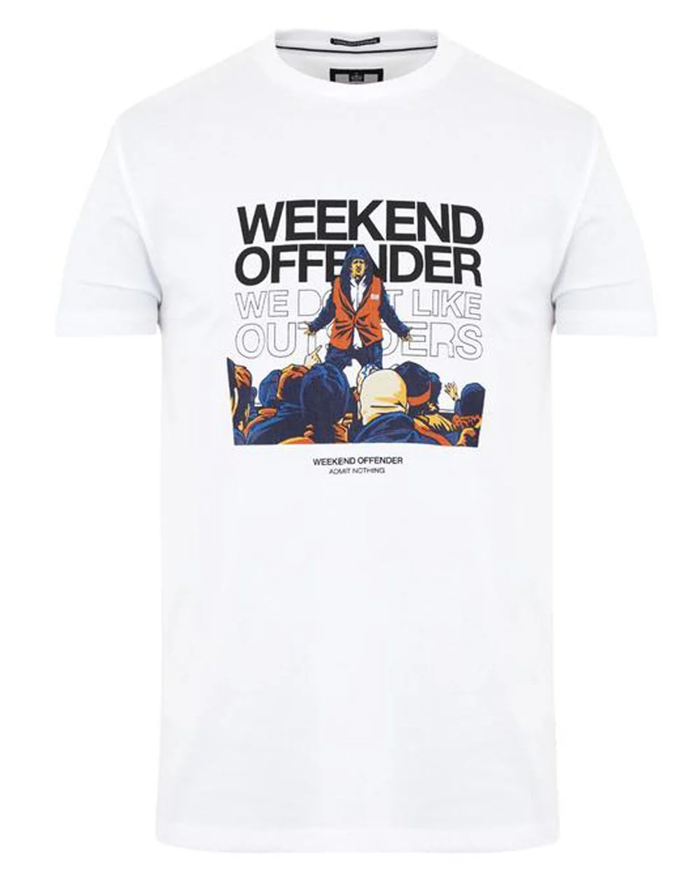 Weekend Offender Bovver T-shirt White