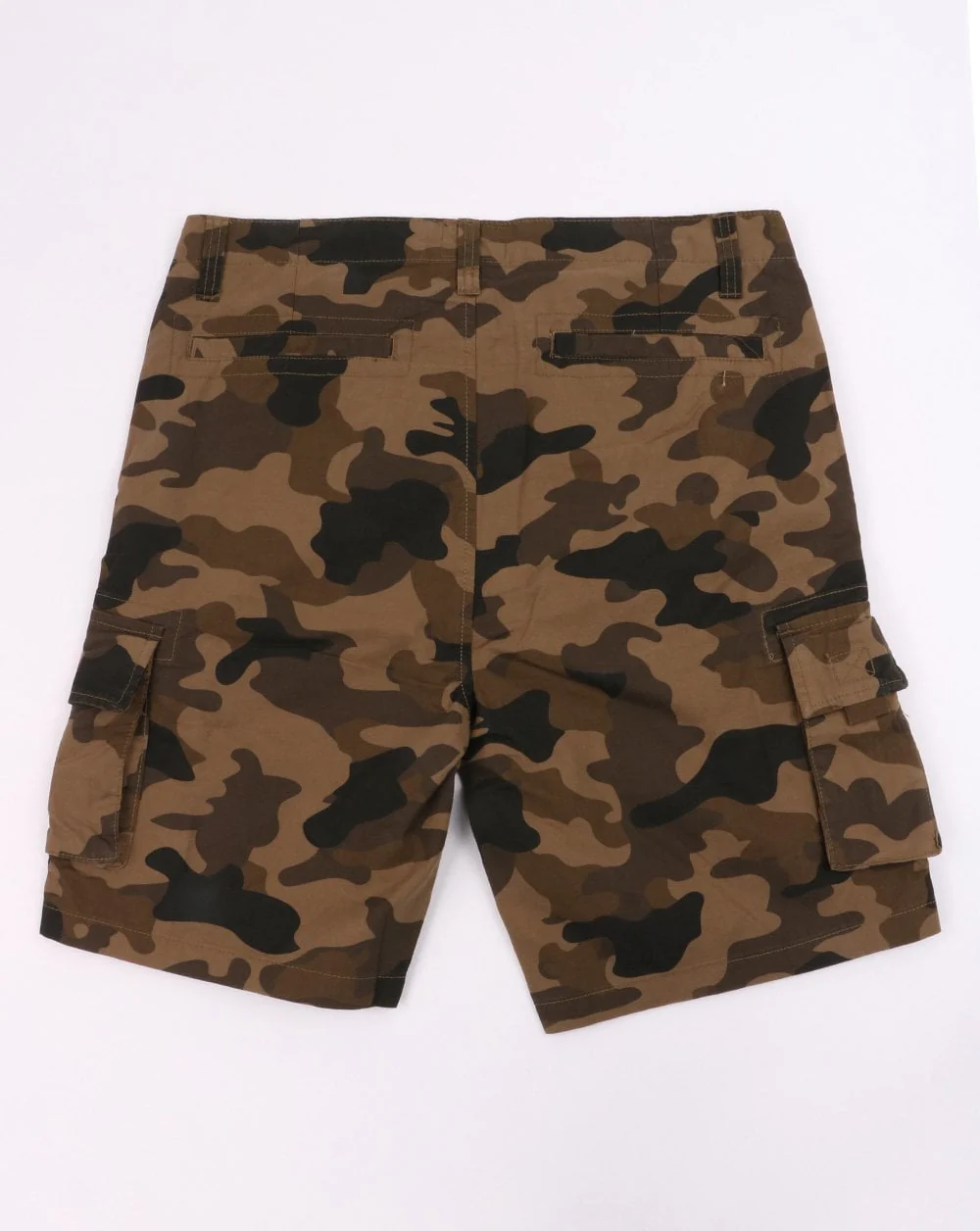 Weekend Offender Camo Cargo Shorts Khaki - Image 3
