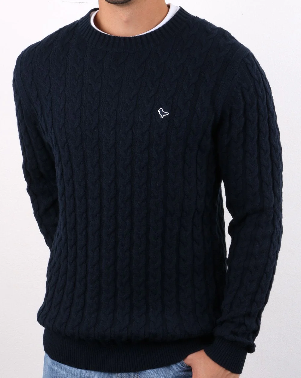 Weekend Offender Castano Jumper Navy - Image 3