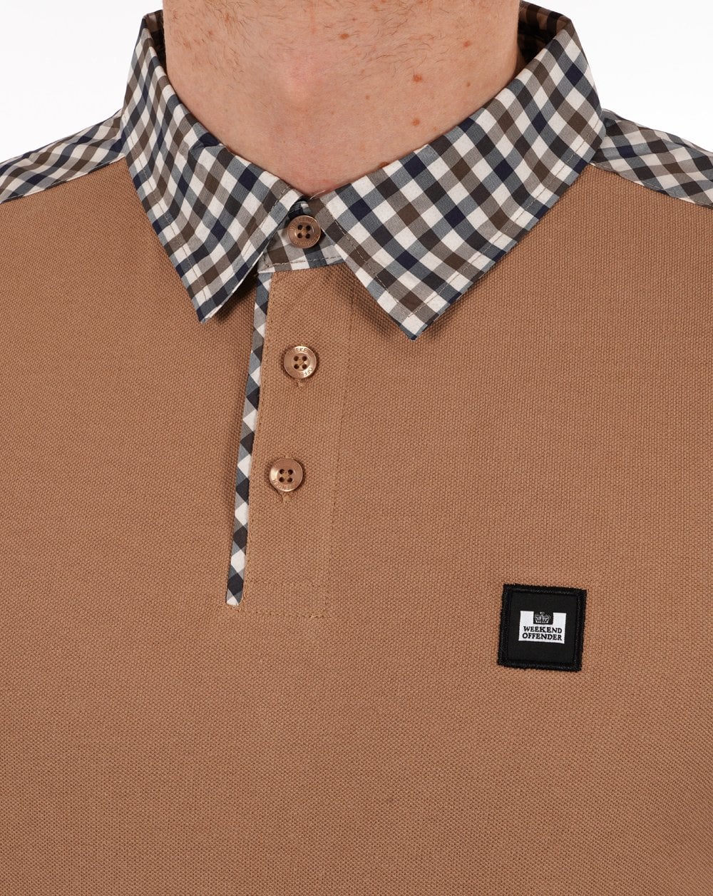 Weekend Offender Costa Polo Shirt Cognac - Image 2
