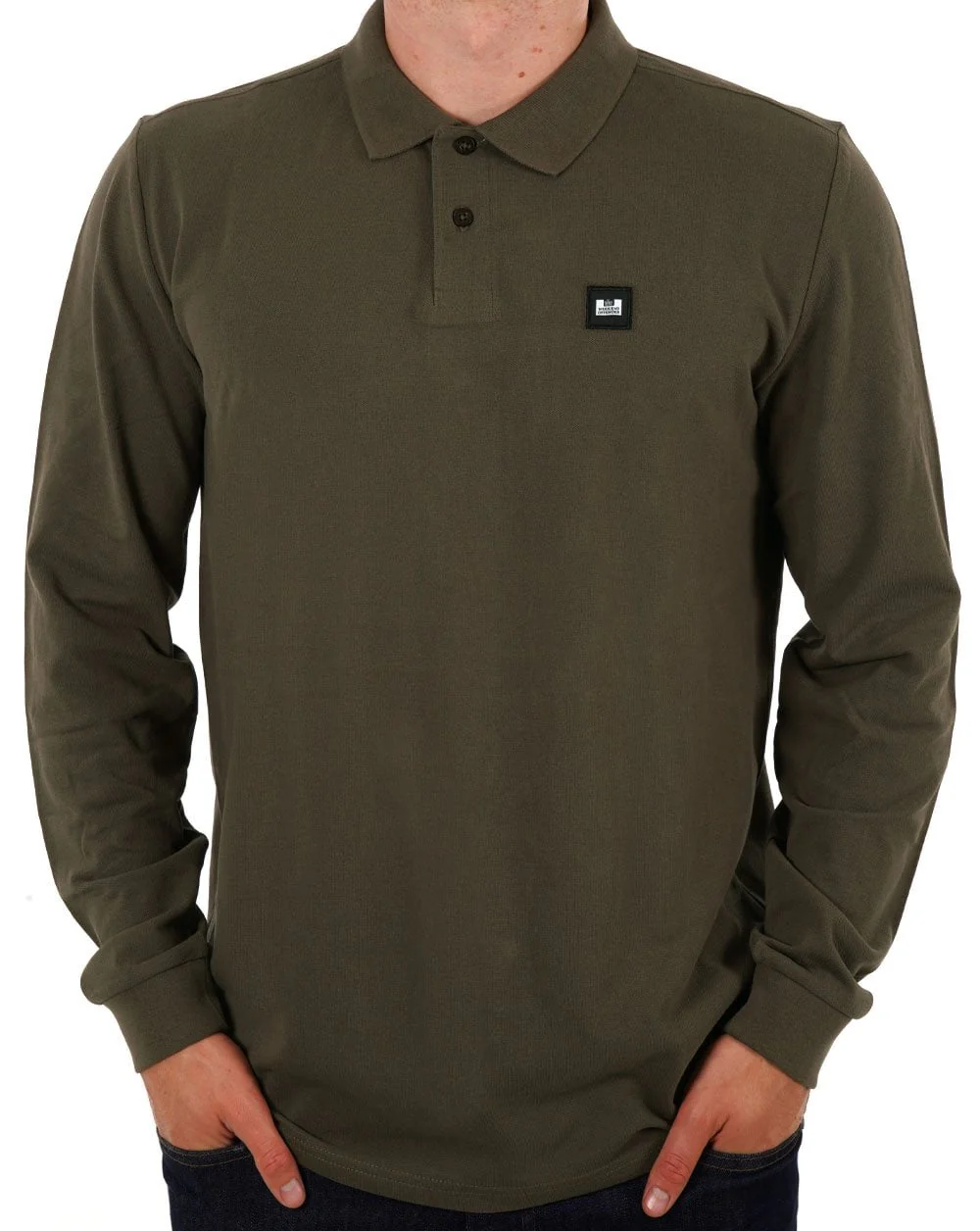 Weekend Offender Dice LS Polo Khaki Green