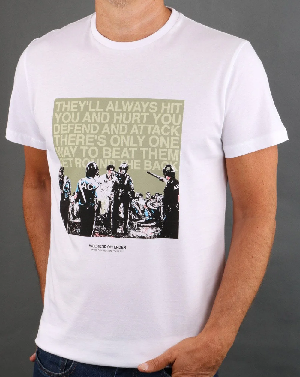 Weekend Offender Fans T-shirt White - Image 3