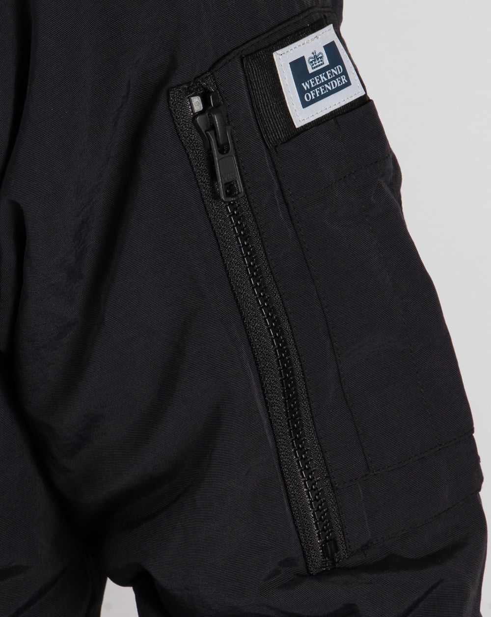 Weekend Offender Fur Bomber Jacket Black - Image 2