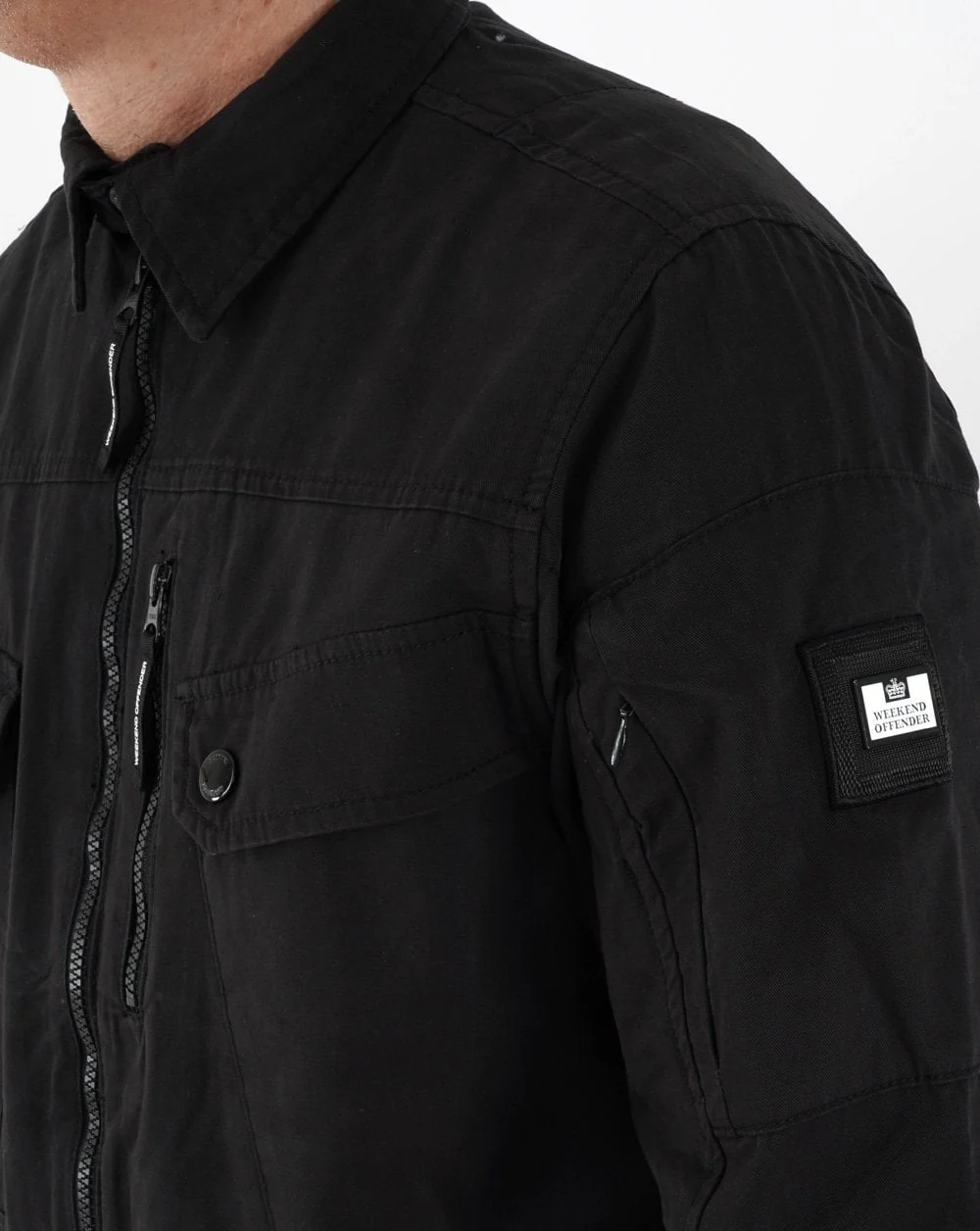 Weekend Offender Helsinki Overshirt Black - Image 3