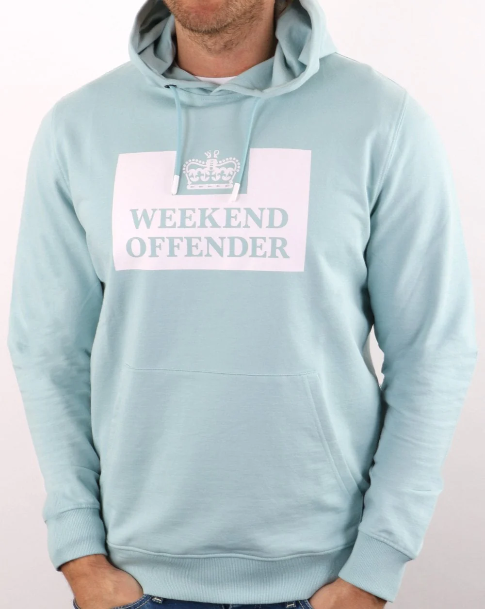 Weekend Offender Hm Service Classic Hoody Cloud Blue - Image 2