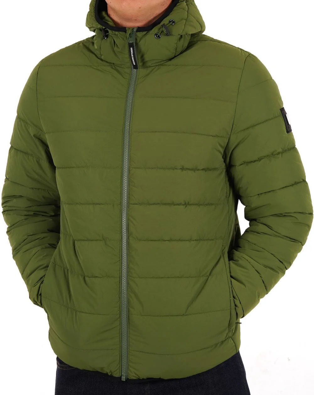 Weekend Offender La Guardia Padded Jacket Olive - Image 4