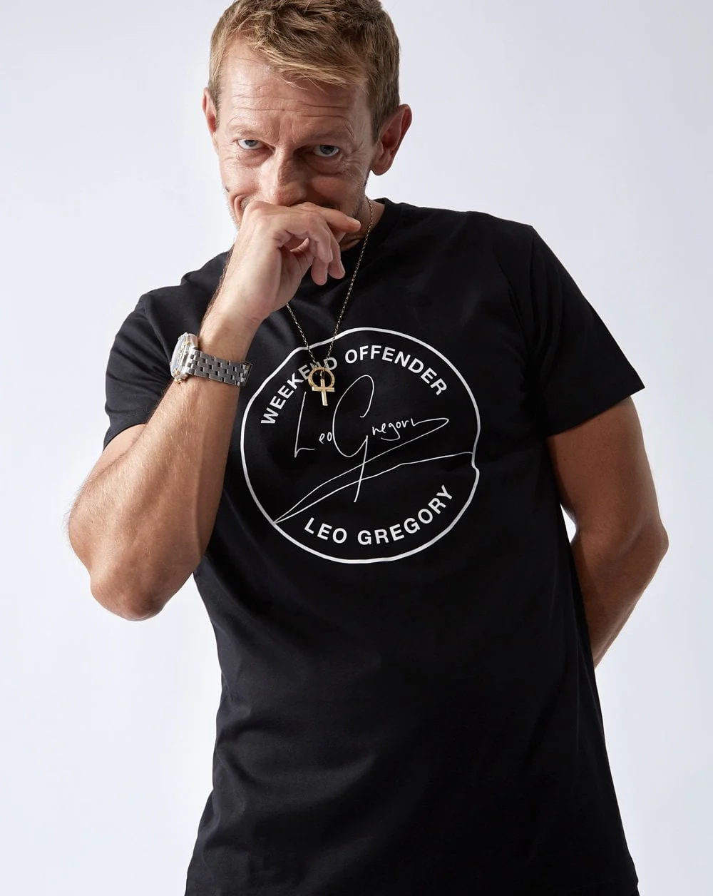 Weekend Offender Leo Gregory T Shirt Black