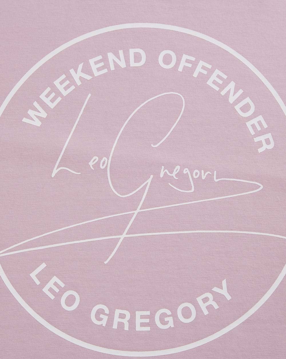 Weekend Offender Leo Gregory T Shirt Lilac - Image 4
