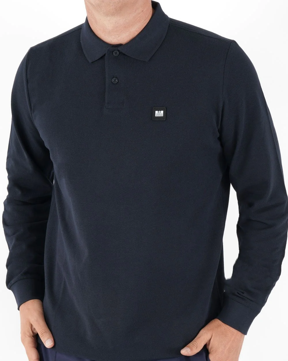 Weekend Offender Leon LS Polo Shirt Navy