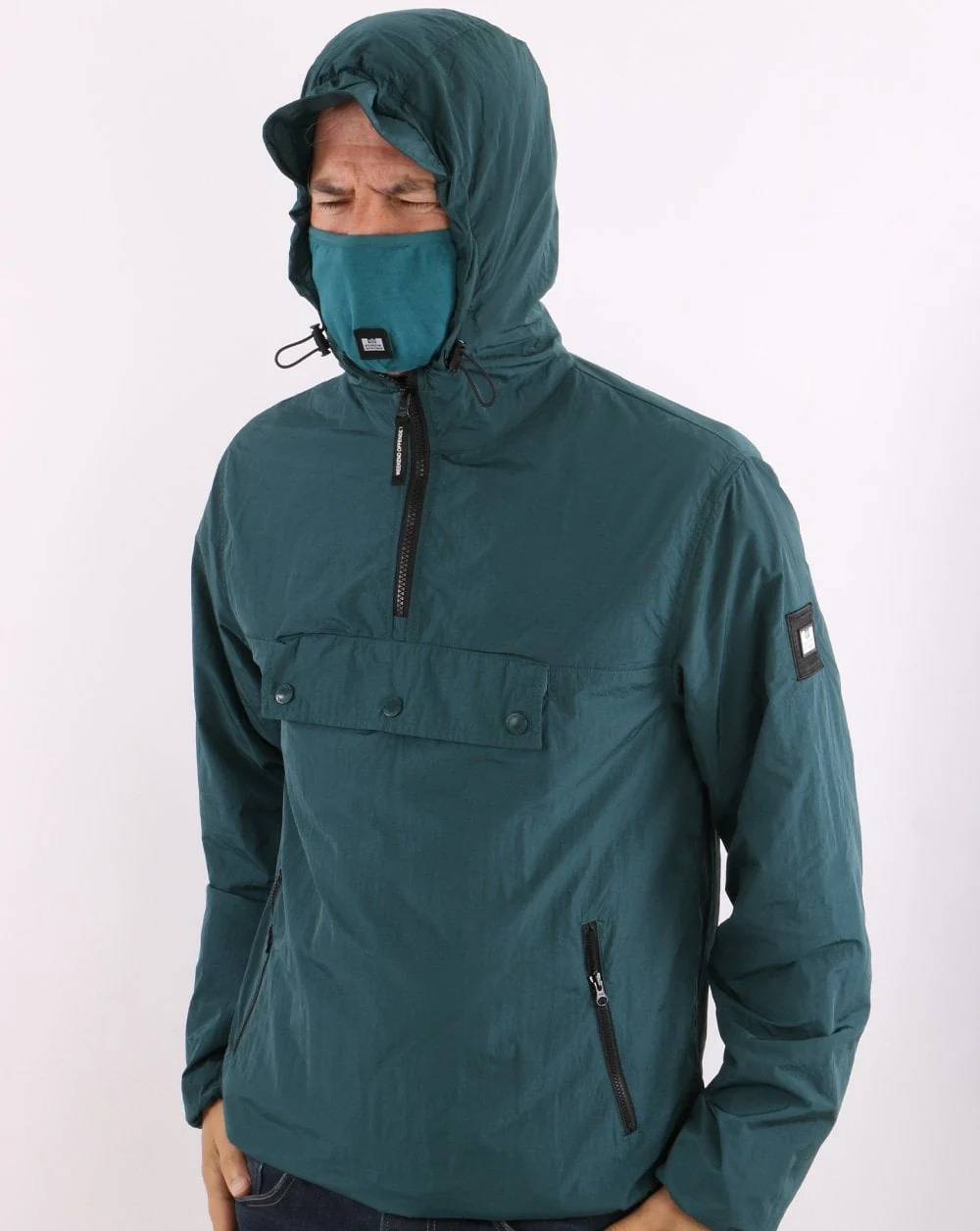 Weekend Offender Manaus Overhead Jacket Deep Pine - Image 4