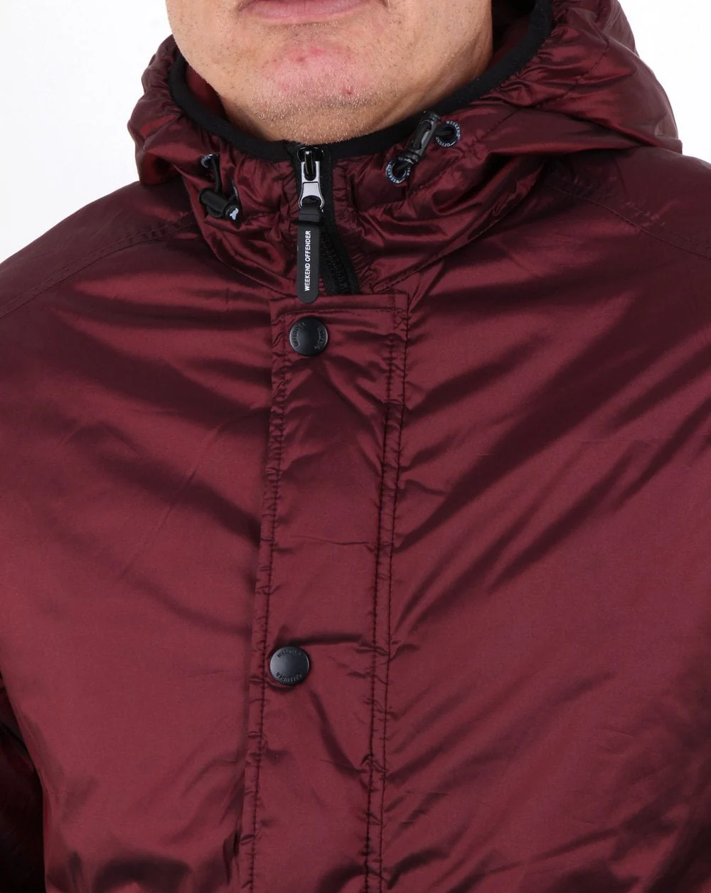 Weekend Offender Robinson Jacket Burgundy - Image 3