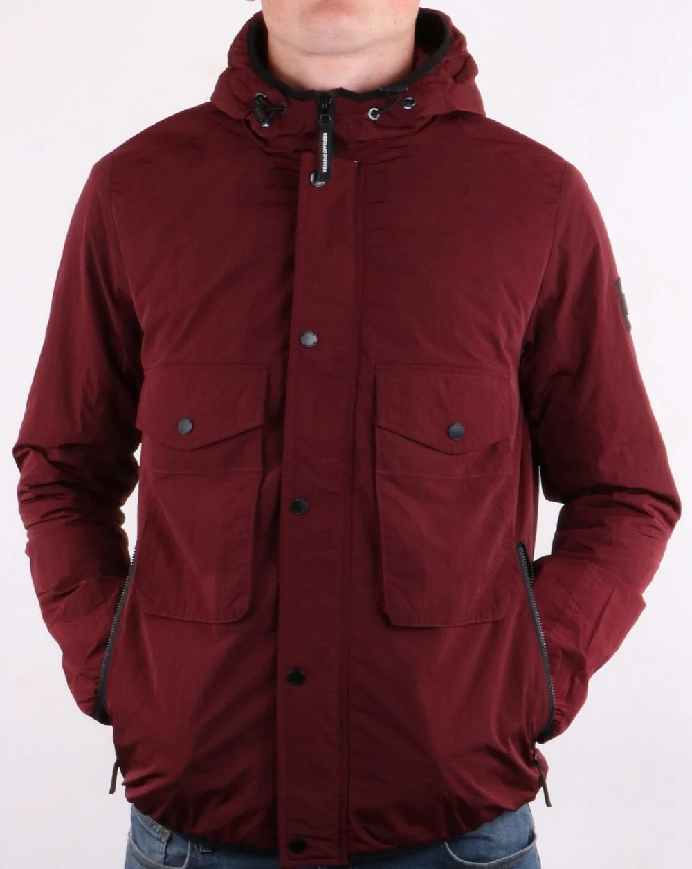 Weekend Offender Salinas Jacket Burgundy - Image 3