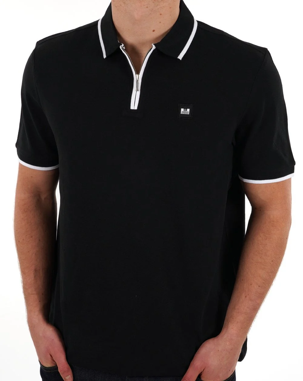 Weekend Offender Shore Polo Black/White