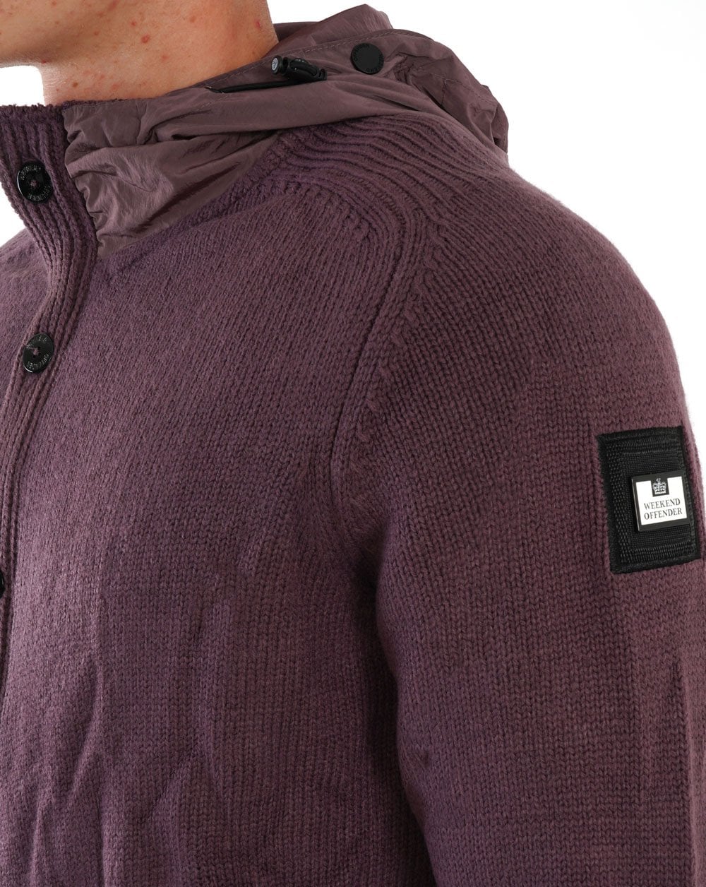 Weekend Offender Toledo Knit Dark Grape - Image 2