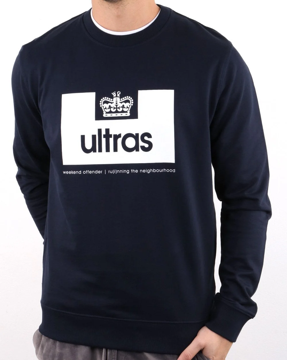 Weekend Offender Ultras Sweatshirt Navy - Image 2