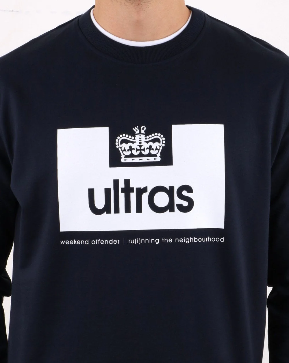 Weekend Offender Ultras Sweatshirt Navy - Image 3