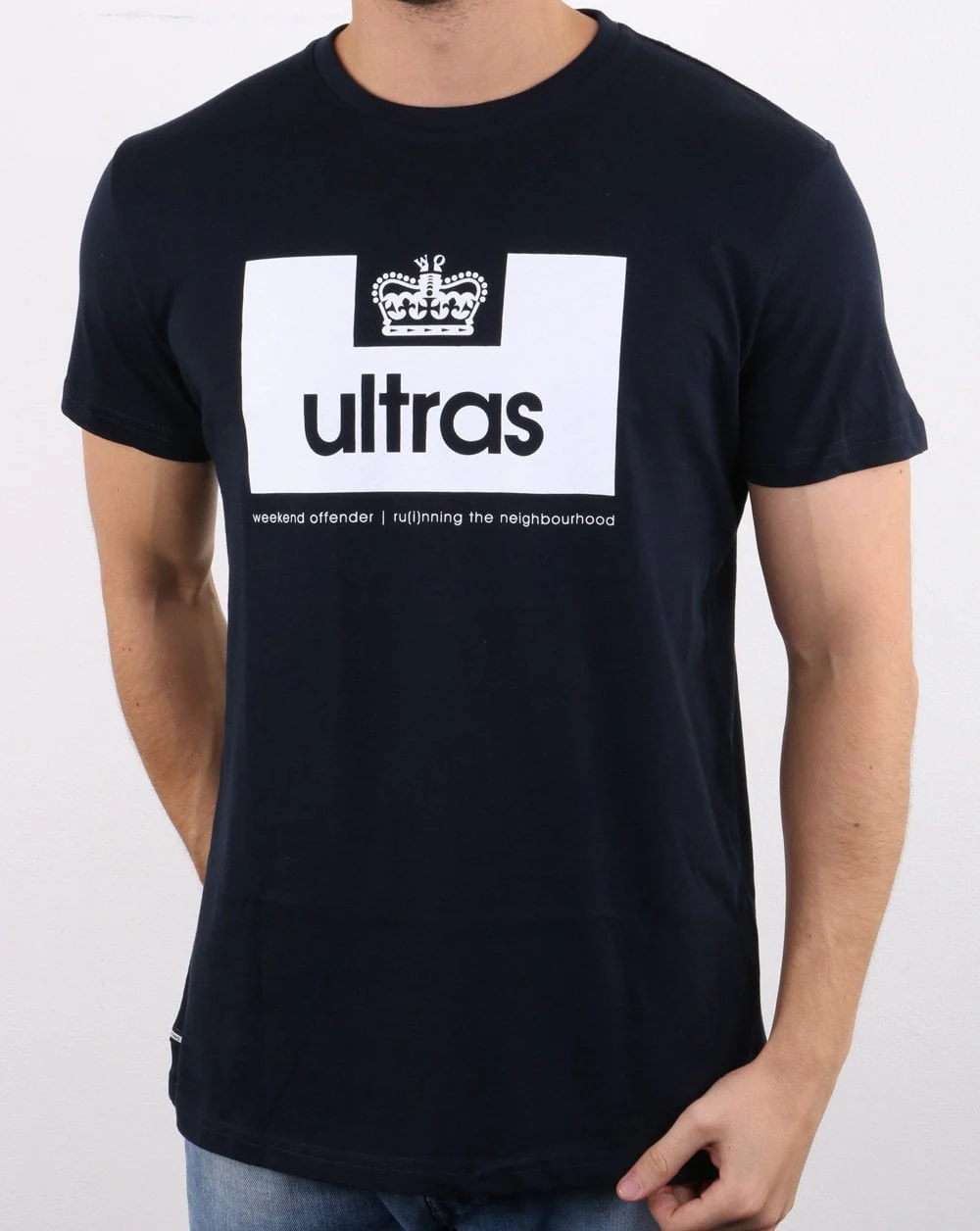 Weekend Offender Ultras T-Shirt Navy - Image 2
