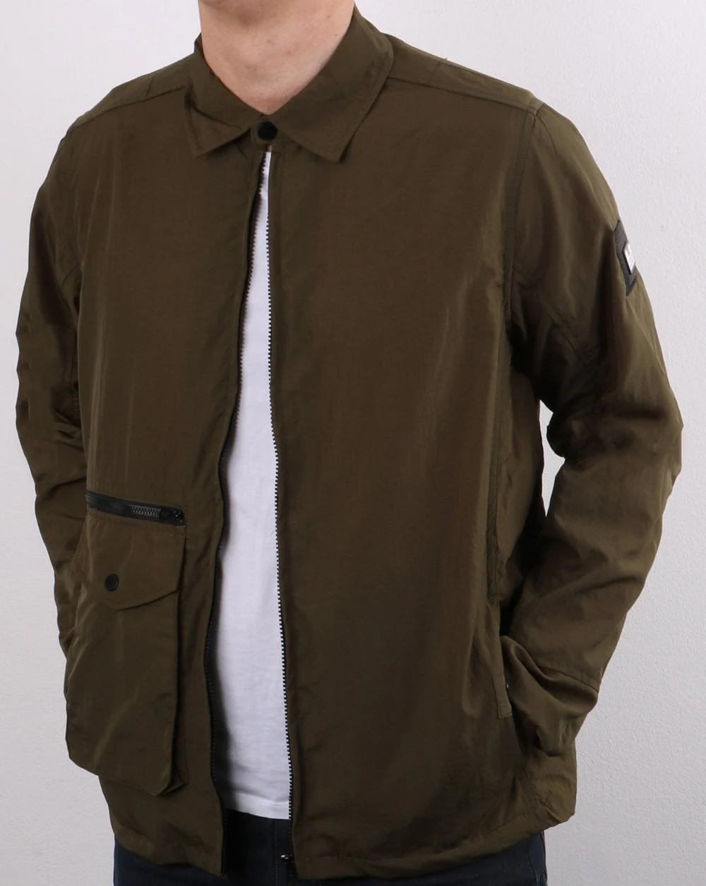Weekend Offender Vinnie Overshirt Dark Army - Image 2