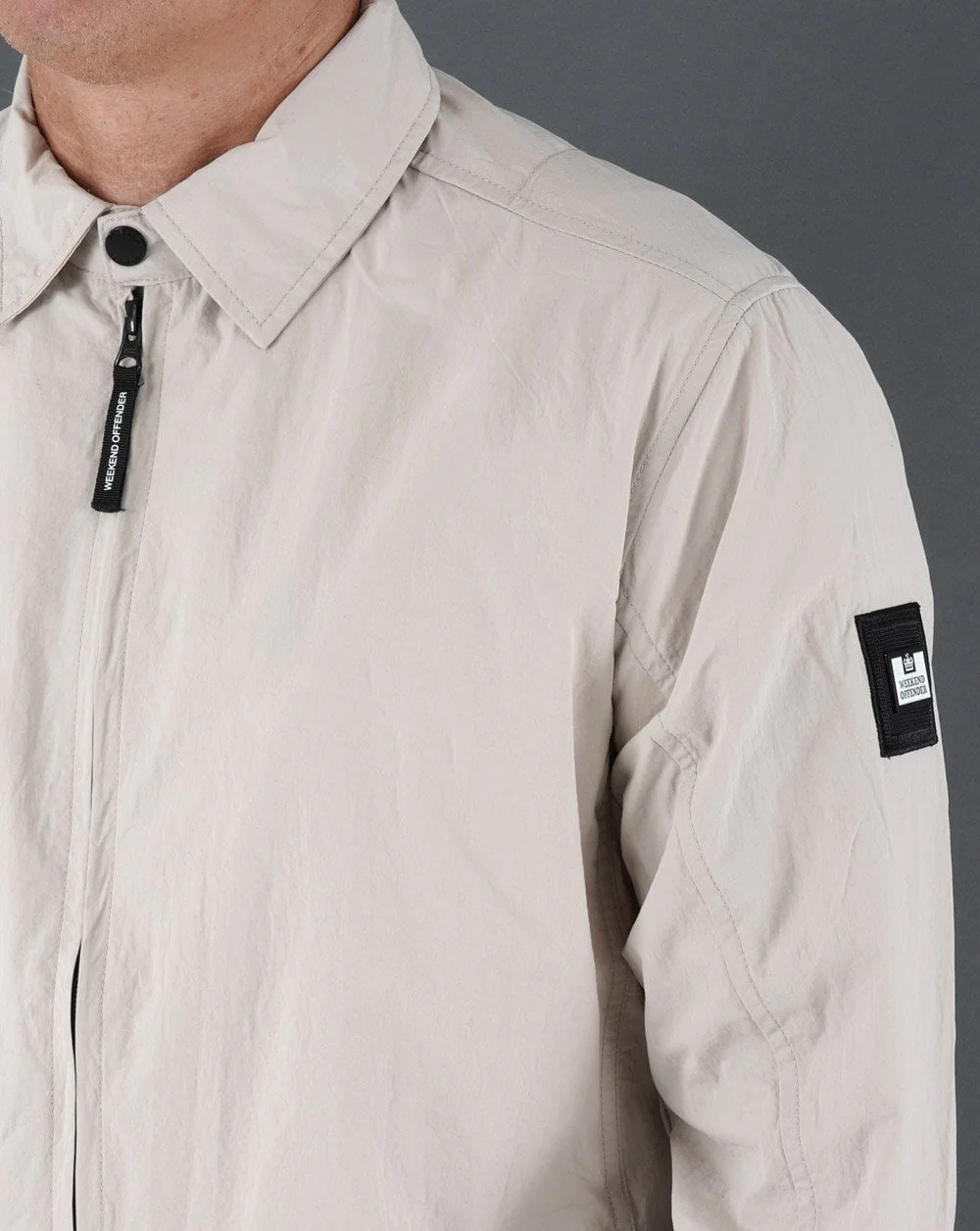 Weekend Offender Vinnie Overshirt Pumice - Image 3
